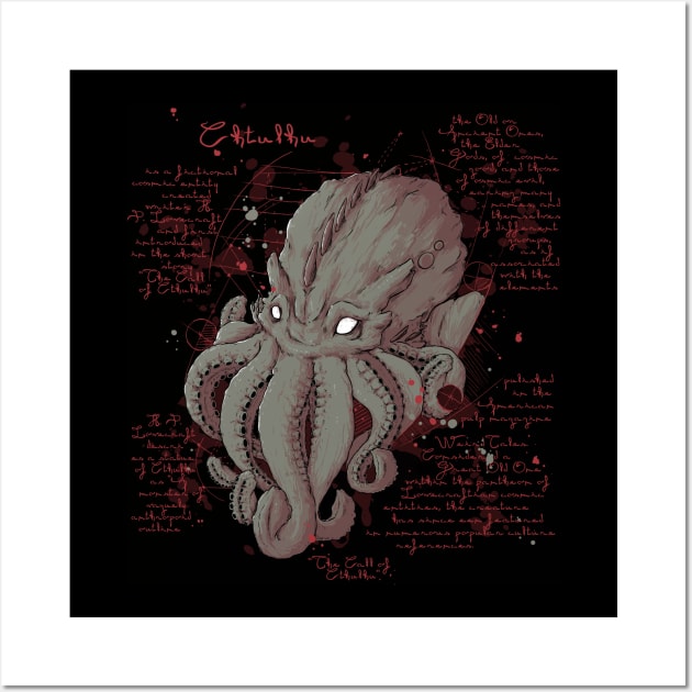 Cthulhu Note Wall Art by xMorfina